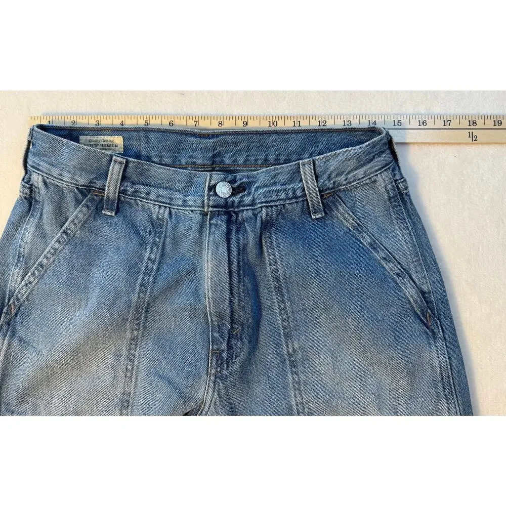 Levis Mens Relaxed Straight Utility Jeans 29 x 30 Premium Denim Carpenter